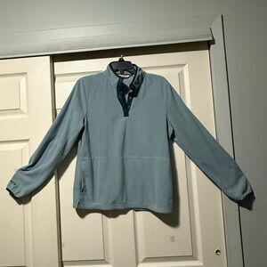 Orvis Men's Light Blue Fleece Jacket